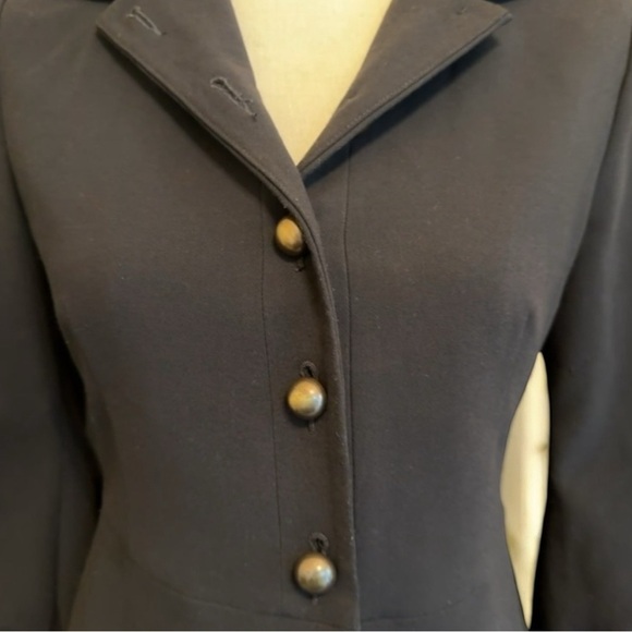 CAbi Black Fitted Button-Up Blazer - Size 2 - Picture 4 of 16